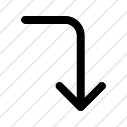 Arrow Corner Right Down Icon