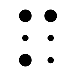 Braille Line Icon