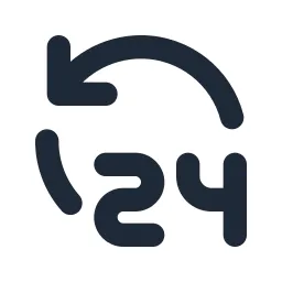 24 Hours Line Icon