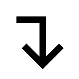 Corner Right Down Line Icon