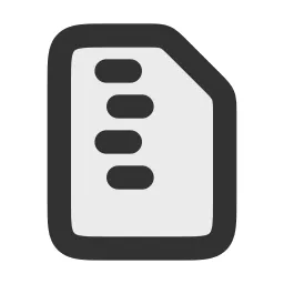 Document Zip Duotone Icon