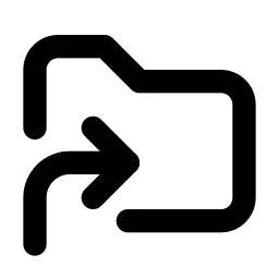 Folder Symlink Line Icon