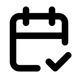Calendar Check Line Icon