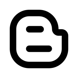 Blogger Line Icon
