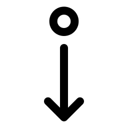 Dot Arrow Down Icon