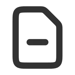Document Remove Icon