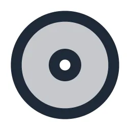 Compact Disk Duotone Icon