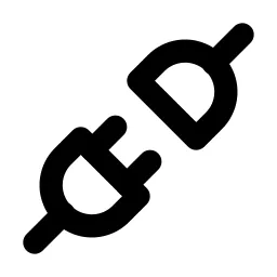 Plug Connected Line Icon