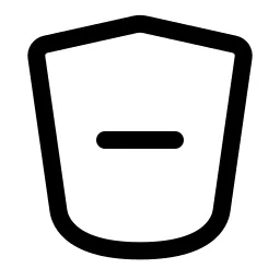 Shield Minus Icon