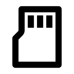 Sd Card Mini Line Icon