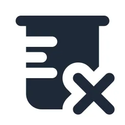 Beaker Close Solid Icon