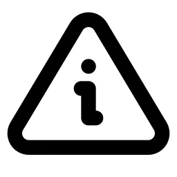 Info Triangle Line Icon