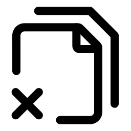 Multiple Pages Xmark Icon