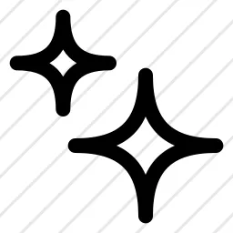 Sparkles Two Ai 2 Stars Sparkles Icon