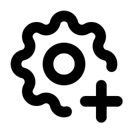 Settings Plus Line Icon