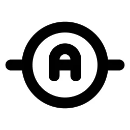 Circuit Ammeter Line Icon