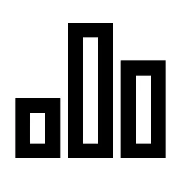 Bar Chart 2 Line Icon