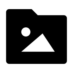 Folder Image Fill Icon