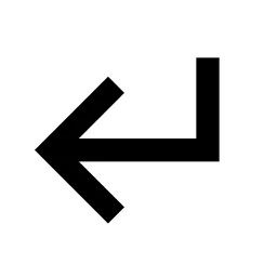 Corner Down Left Line Icon