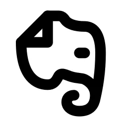 Brand Evernote Line Icon