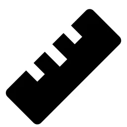 Ruler Fill Icon