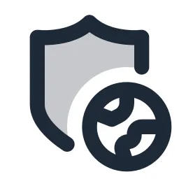 Shield Earth Duotone Icon