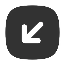 Arrow Down Left Square Fill Icon