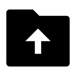 Folder Upload Fill Icon