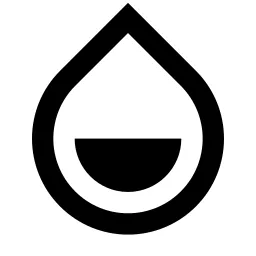 Contrast Drop 2 Line Icon