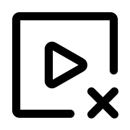 Media Video Xmark Icon