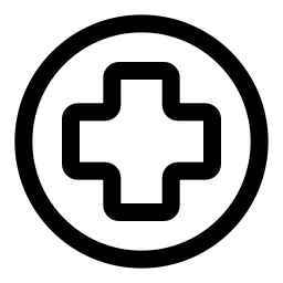 Pharmacy Cross Circle Icon