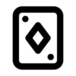 Play Card Line Icon