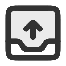 Inbox Out Duotone Icon