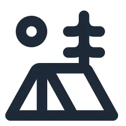 Camping Line Icon