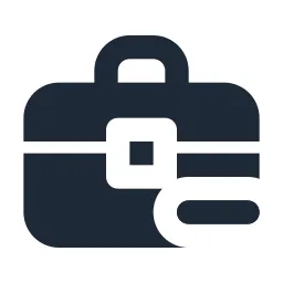 Briefcase Minus Solid Icon