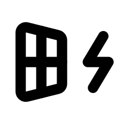 Solar Electricity Line Icon