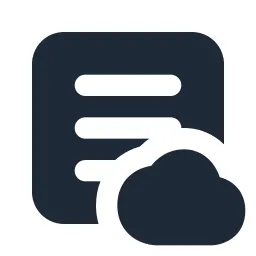 Textbox Cloud Solid Icon
