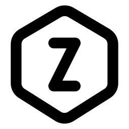 Hexagon Letter Z Line Icon
