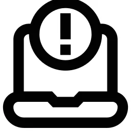 Exclamation Laptop Icon