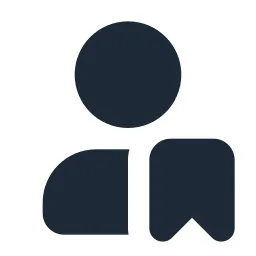User Bookmark Solid Icon