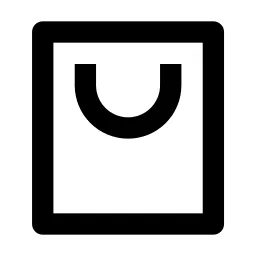 Shopping Bag 2 Line Icon