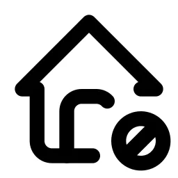 Home Cancel Line Icon