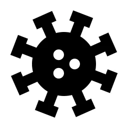 Virus Fill Icon