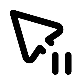 Pointer Pause Line Icon