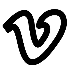 Vimeo Line Icon