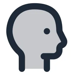 Head 2 Duotone Icon