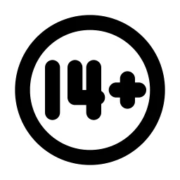 Rating 14 Plus Line Icon