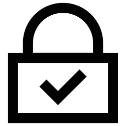 Check Padlock Icon