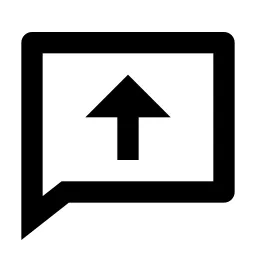 Chat Upload Line Icon