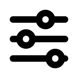 Adjustments Horizontal Line Icon